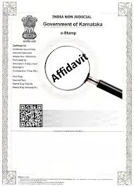 Type of affidavit format